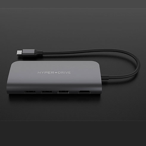 Hyper USB-C Hub HyperDrive Power 9-in-1 - Space Gray