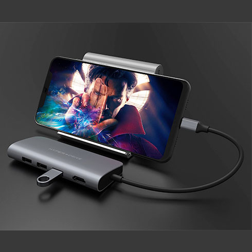 Hyper USB-C Hub HyperDrive Power 9-in-1 - Space Gray