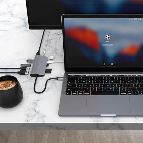 Hyper USB-C Hub HyperDrive Power 9-in-1 - Space Gray