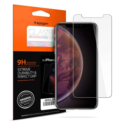 Spigen ochranné sklo GLAS.tR SLIM HD pre iPhone 11 Pro/XS - Clear