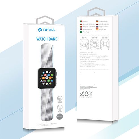 Devia Apple Watch Elegant Series Milanese Loop 44/45/46mm-Space Black