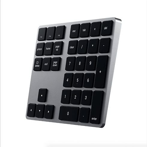 Satechi numerická klávesnica Bluetooth Extended Keypad - Space Gray Aluminium