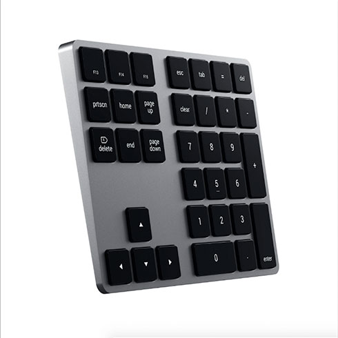 Satechi numerická klávesnica Bluetooth Extended Keypad - Space Gray Aluminium