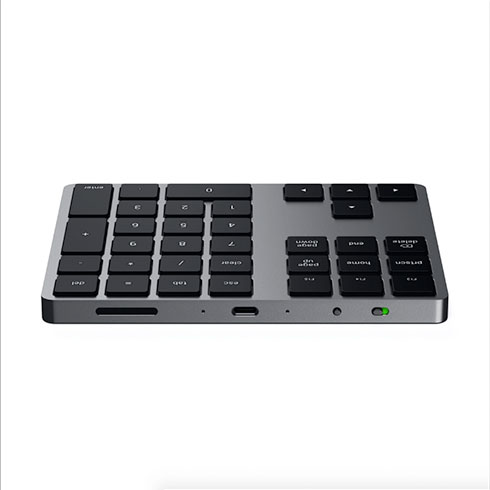 Satechi numerická klávesnica Bluetooth Extended Keypad - Space Gray Aluminium