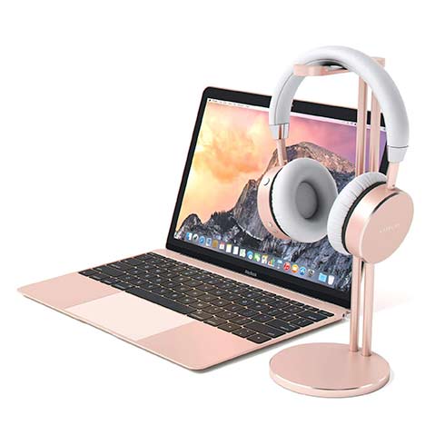 Satechi stojan na slúchadlá Slim Headphone Stand - Rose Gold Aluminium