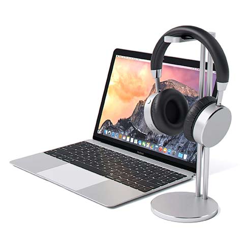 Satechi stojan na slúchadlá Slim Headphone Stand - Silver Aluminium