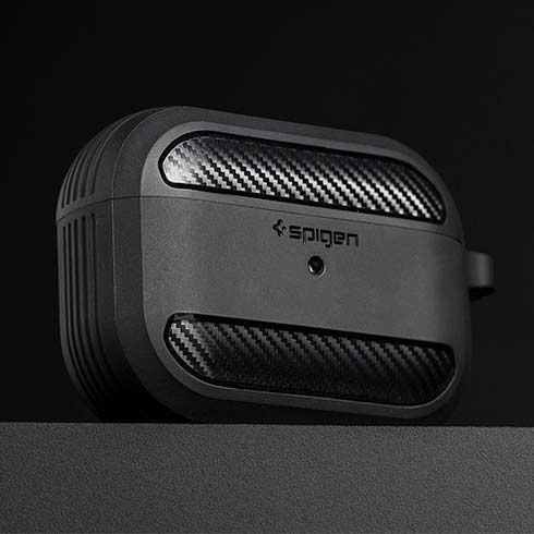Spigen puzdro Rugged Armor pre Apple Airpods Pro - Black