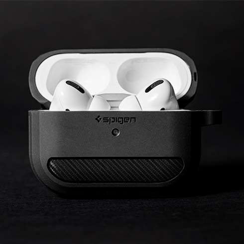 Spigen puzdro Rugged Armor pre Apple Airpods Pro - Black