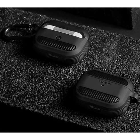 Spigen puzdro Rugged Armor pre Apple Airpods Pro - Black