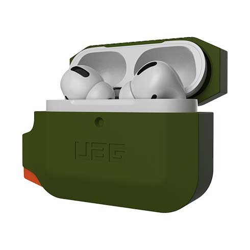 UAG puzdro Silicone Case pre Apple Airpods Pro - Olive/Orange