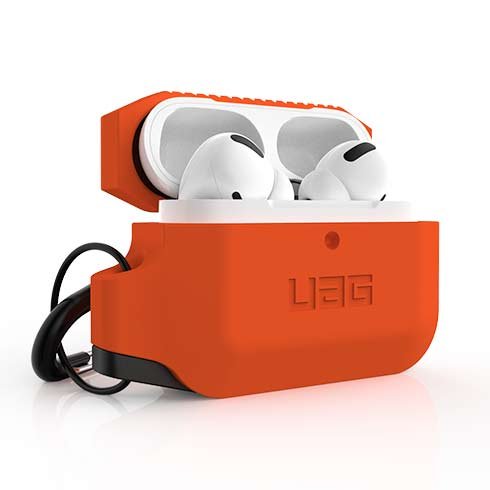 UAG puzdro Silicone Case pre Apple Airpods Pro - Orange/Black