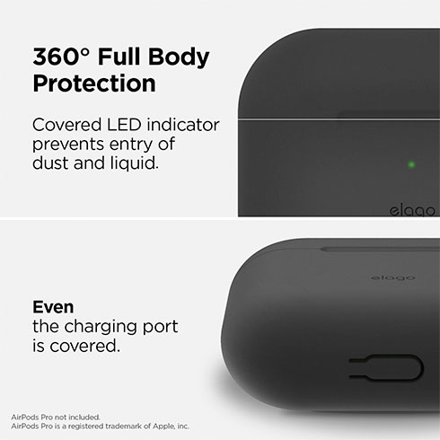 Elago Airpods Pro Silicone Hang Case - Dark Gray