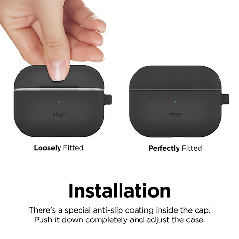 Elago Airpods Pro Silicone Hang Case - Dark Gray