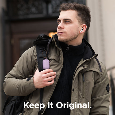 Elago Airpods Pro Silicone Hang Case - Lavender