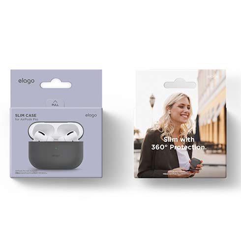 Elago Airpods Pro Slim Silicone Case - Dark Gray