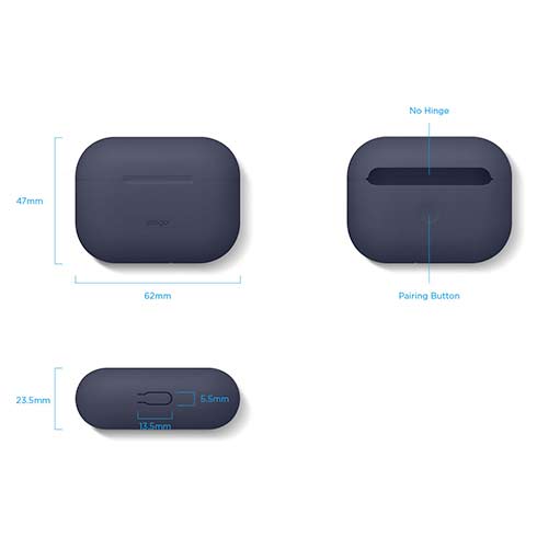 Elago Airpods Pro Slim Silicone Case - Jean Indigo