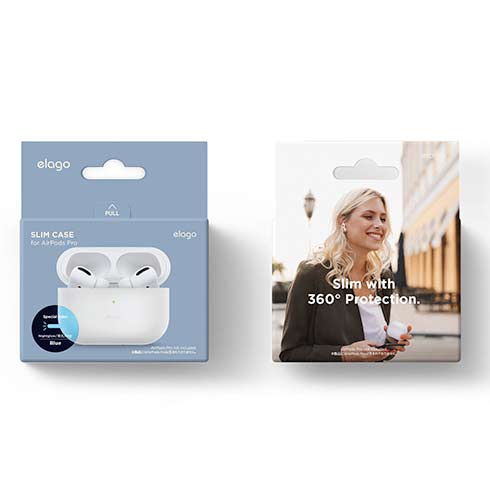 Elago Airpods Pro Slim Silicone Case - Nightglow Blue