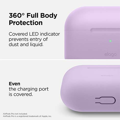 Elago Airpods Pro Slim Silicone Case - Lavender