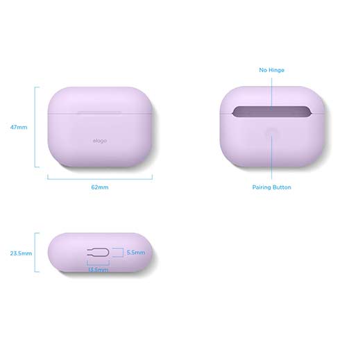 Elago Airpods Pro Slim Silicone Case - Lavender