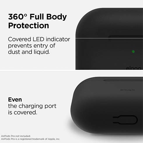 Elago Airpods Pro Silicone Hang Case - Black
