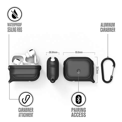 Catalyst puzdro Waterproof case pre AirPods Pro - Stealth Black