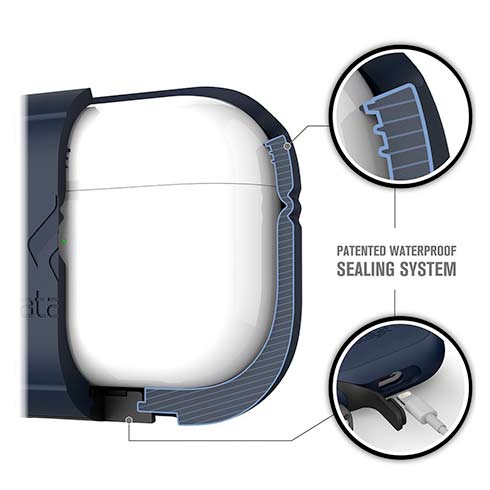 Catalyst puzdro Waterproof case pre AirPods Pro - Midnight Blue