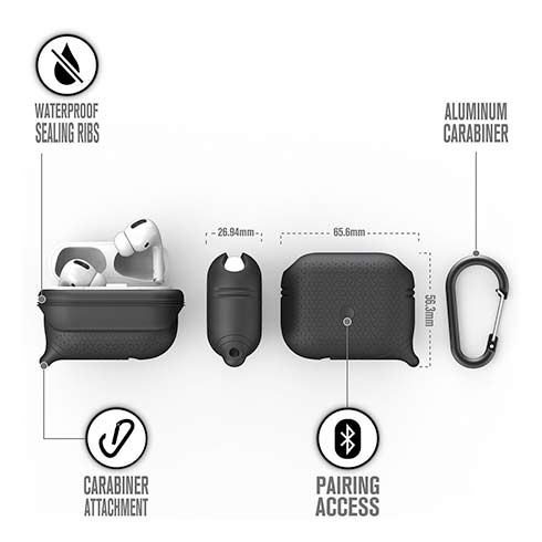 Catalyst puzdro Waterproof case Premium pre AirPods Pro - Stealth Black