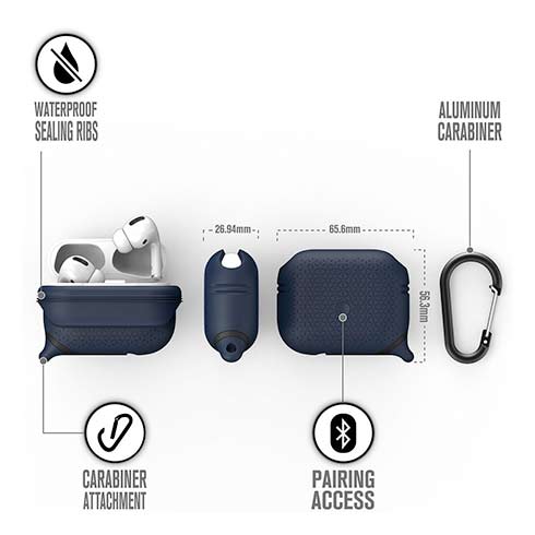 Catalyst puzdro Waterproof case Premium pre AirPods Pro - Midnight Blue
