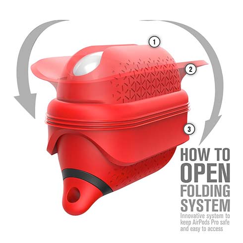 Catalyst puzdro Waterproof case Premium pre AirPods Pro - Flame Red