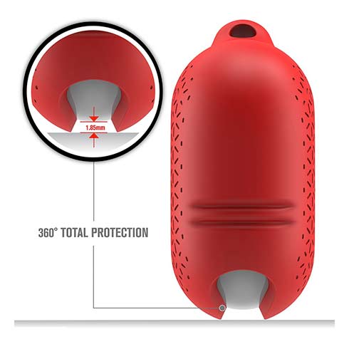 Catalyst puzdro Waterproof case Premium pre AirPods Pro - Flame Red
