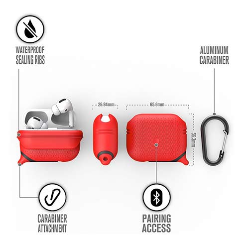 Catalyst puzdro Waterproof case Premium pre AirPods Pro - Flame Red
