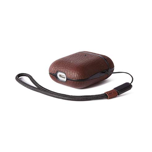 Decoded puzdro AirCase 2 pre Apple Airpods 1&2 - Brown