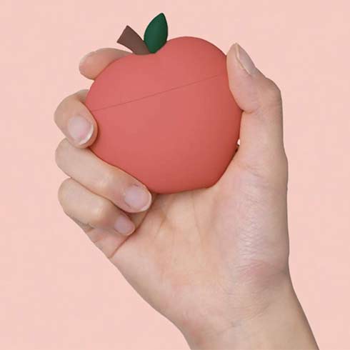 Elago Airpods Peach Silicone Case - Red