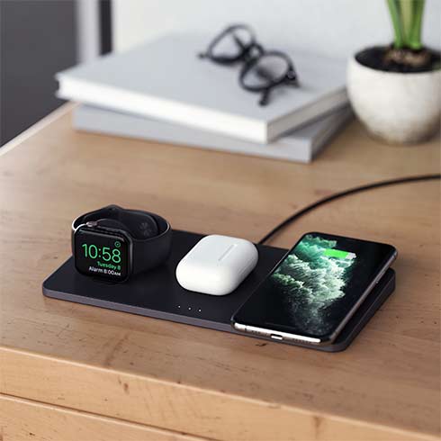 Satechi Trio Wireless Charging Pad - Space Gray
