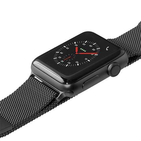 LAUT řemínek Steel Loop pro Apple Watch 38/40/41mm - Black