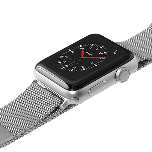 LAUT řemínek Steel Loop pro Apple Watch 38/40/41mm - Silver