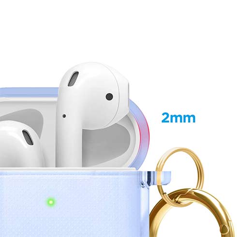 Elago puzdro Clear Case pre Airpods 1&2 - Aqua Blue