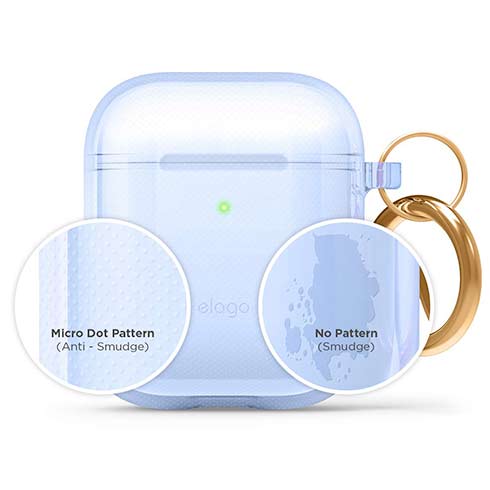 Elago puzdro Clear Case pre Airpods 1&2 - Aqua Blue