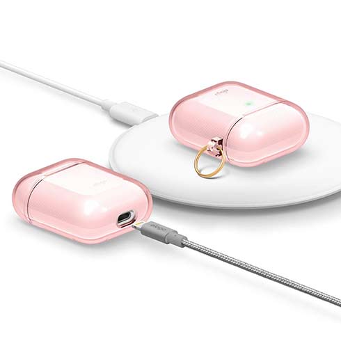 Elago puzdro Clear Case pre Airpods 1&2 - Lovely Pink