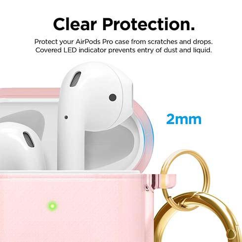 Elago puzdro Clear Case pre Airpods 1&2 - Lovely Pink