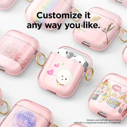 Elago puzdro Clear Case pre Airpods 1&2 - Lovely Pink