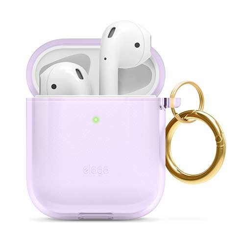 Elago puzdro Clear Case pre Airpods 1&2 - Lavender
