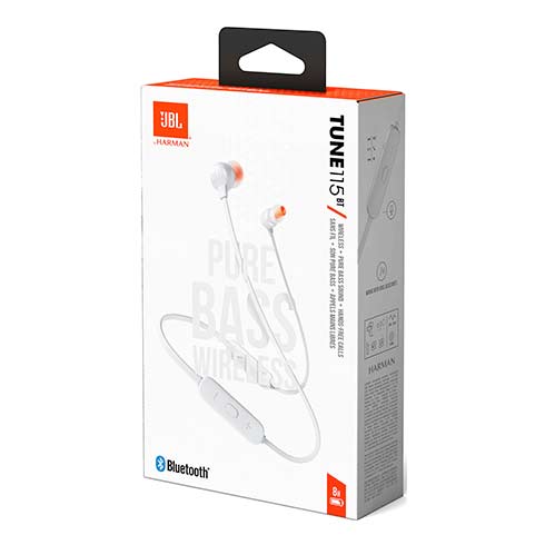 JBL Tune 115BT White slúchadlá