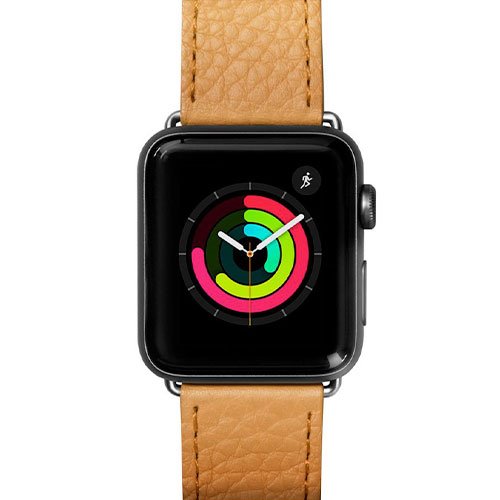LAUT kožený řemínek Milano pro Apple Watch 42/44/45/49mm - Brown