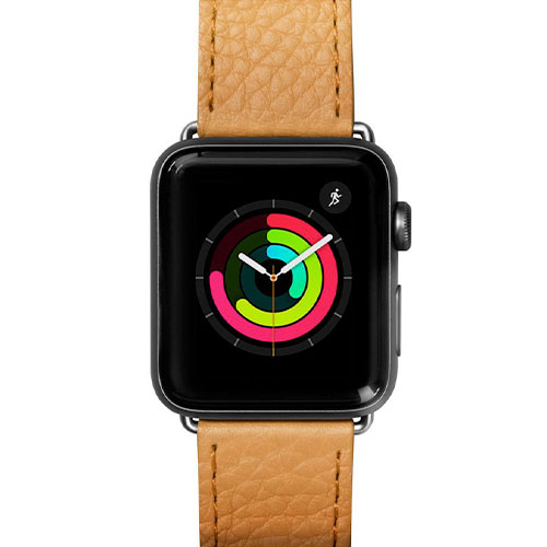 LAUT kožený řemínek Milano pro Apple Watch 42/44/45/49mm - Brown