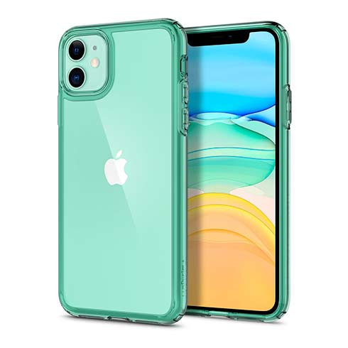 Spigen kryt Ultra Hybrid pre iPhone 11 - Green Crystal