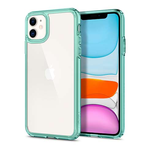 Spigen kryt Ultra Hybrid pre iPhone 11 - Green Crystal