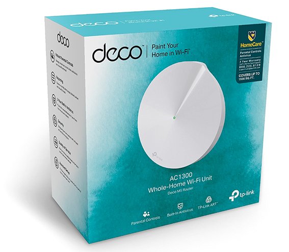 tp-link Deco M5, Whole-Home Wi-Fi System, 1300Mbit/s, 802.11 a/ac/b/g/n, 2xLAN, 1x USB-C, MU-MIMO, HC, Parent, C, AV, QoS