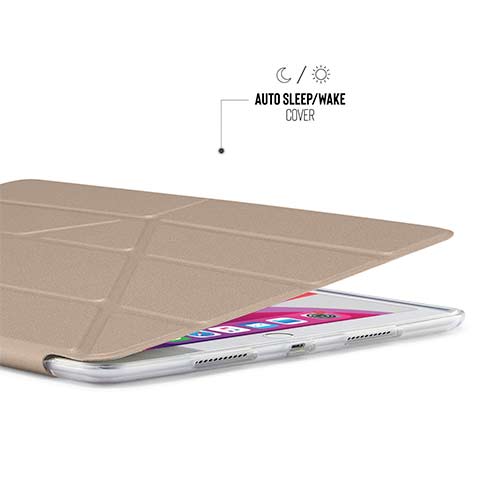 Pipetto puzdro Origami Metallic Case pre iPad 10.2 2019/2020/2021 - Gold