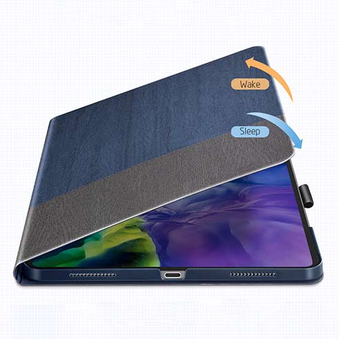ESR puzdro Urban Premium Folio Pencil Case pre iPad Pro 11" 2020 - Blue/Gray